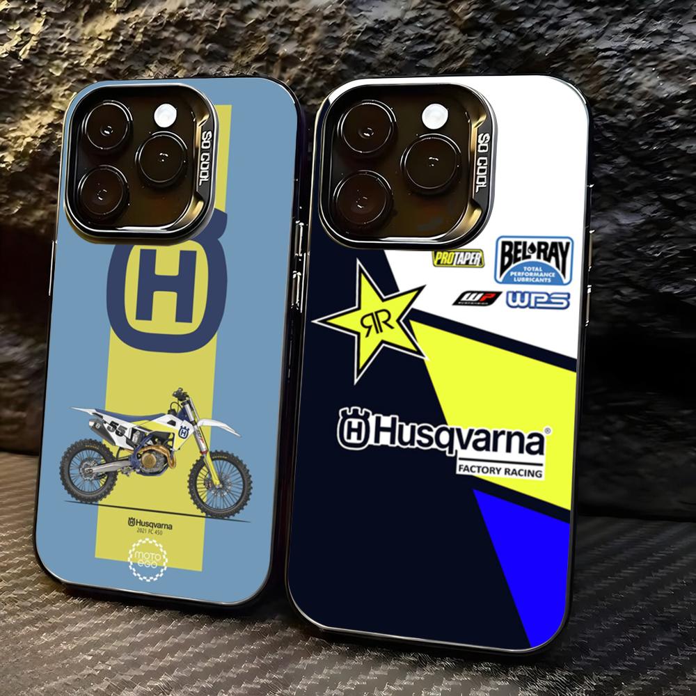 Phone Cases H&M - Motorrad H-Husqvarnaes-S Handyhülle für lMDColor Silberne