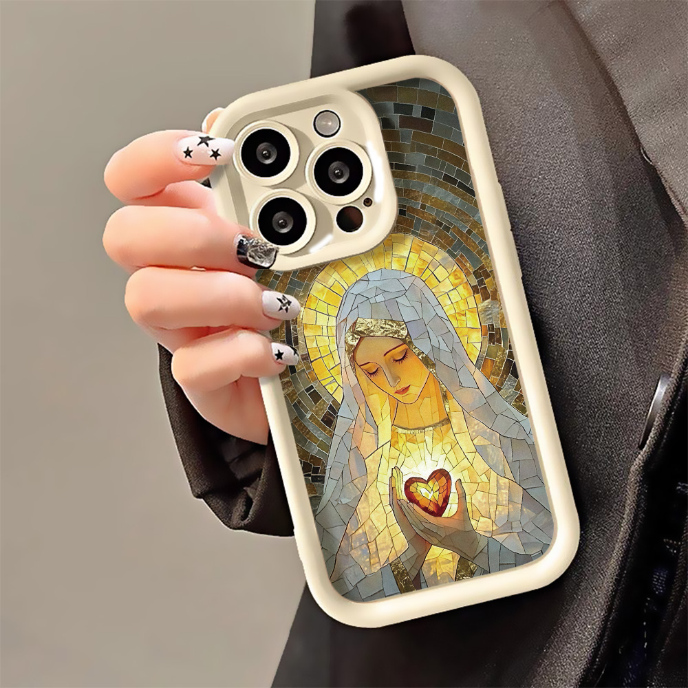 Phone Cases Iphone 13 - Retro Kirchen-Buntglas-Handyhülle für iPhone 18 17