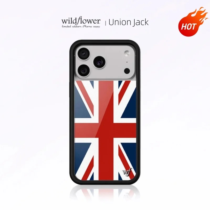 Phone Cases London - Modische Wildflower Ins Union Jack Handyhülle