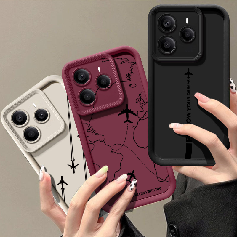 Flugzeugroutenmuster TPU Handy – Phone Cases Xiaomi 15 Bewertung und Preis